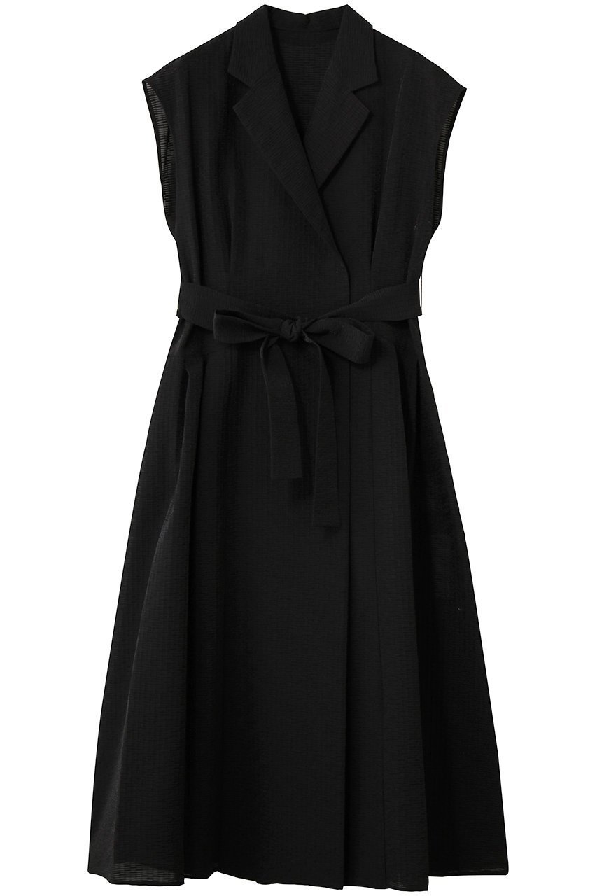 【アルアバイル/allureville】の【Loulou Willoughby】シアージャガードテーラーOP A インテリア・キッズ・メンズ・レディースファッション・服の通販 founy(ファニー) 　ファッション　Fashion　レディースファッション　Fashion for Women　ワンピース　Dresses　チュニック　Tunic Tops & Dresses　インナー　Innerwear　キャミソール　Camisole, Spaghetti Strap Top　チュニック　Tunic, Long Top　フィット　Fit, Slim Fit　フレア　Flare, Flared　リボン　Ribbon, Bow　新作・新入荷　New Arrivals / New In　ブラック|ID: prp329100004922974 ipo3291000000036939066