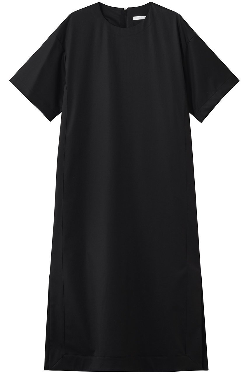 【エブール/ebure】の【店舗限定】ソフトサテン ピーチタッチ Tワンピース インテリア・キッズ・メンズ・レディースファッション・服の通販 founy(ファニー) 　ファッション　Fashion　レディースファッション　Fashion for Women　ワンピース　Dresses　チュニック　Tunic Tops & Dresses　サテン　Satin, Glossy Fabric　ストレッチ　Stretch, Stretchy Fabric　チュニック　Tunic, Long Top　リラックス　Relax, Relaxed Fit　新作・新入荷　New Arrivals / New In　ブラック|ID: prp329100004922981 ipo3291000000036939126