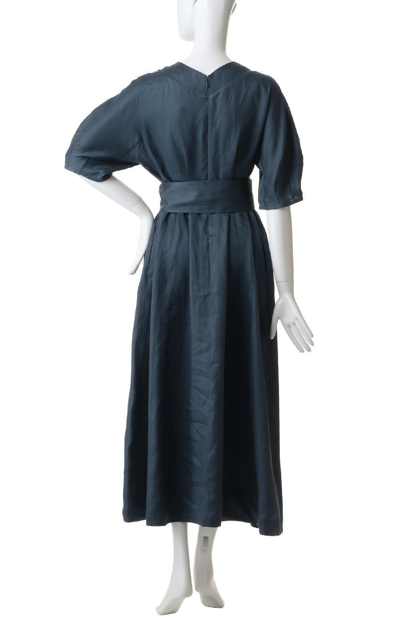 【エブール/ebure】のラミーサテン バルーンスリーブベルテッドワンピース 人気、トレンドファッション・服の通販 founy(ファニー) 　ファッション　Fashion　レディースファッション　Fashion for Women　ワンピース　Dresses　チュニック　Tunic Tops & Dresses　サテン　Satin, Glossy Fabric　チュニック　Tunic, Long Top　フォルム　Silhouette, Form　ロング　Long, Long-Length　エレガント 上品　Elegant　新作・新入荷　New Arrivals / New In　other-4|ID: prp329100004922983 ipo3291000000036939147