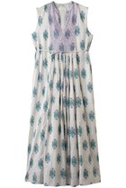 【ヌキテパ/NE QUITTEZ PAS】のCotton Jacquard Iberis print Embroideryノースリーブドレス ホワイト|ID: prp329100004922991 ipo3291000000036939199