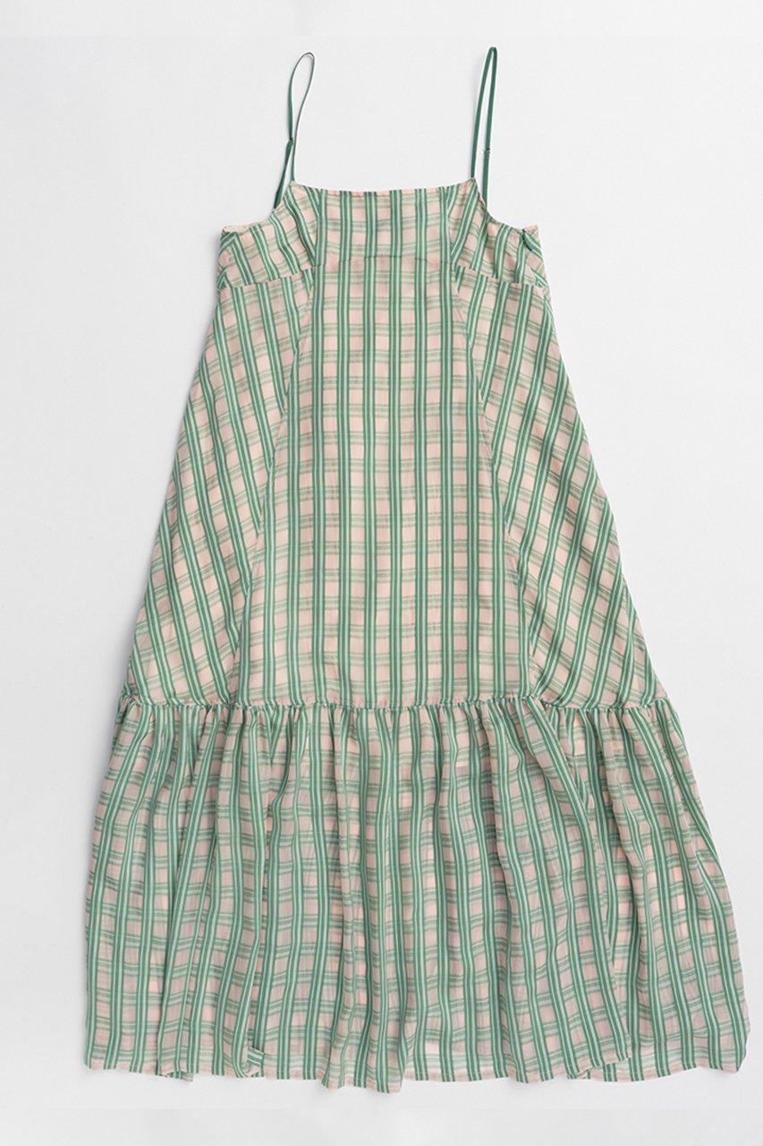 【メゾンスペシャル/MAISON SPECIAL】のMulti Check Cami Dress/マルチチェックキャミワンピース インテリア・キッズ・メンズ・レディースファッション・服の通販 founy(ファニー) 　ファッション　Fashion　レディースファッション　Fashion for Women　ワンピース　Dresses　フォーマル・パーティードレス・結婚式用ドレス　Elegant & Casual Dresses　キャミソールワンピース　Camisole Dresses　チュニック　Tunic Tops & Dresses　キャミワンピース　Cami Dress, Slip Dress　チェック　Check, Plaid, Tartan　チュニック　Tunic, Long Top　ロング　Long, Long-Length　夏　Summer　新作・新入荷　New Arrivals / New In　GRN(グリーン)|ID: prp329100004923001 ipo3291000000036939284