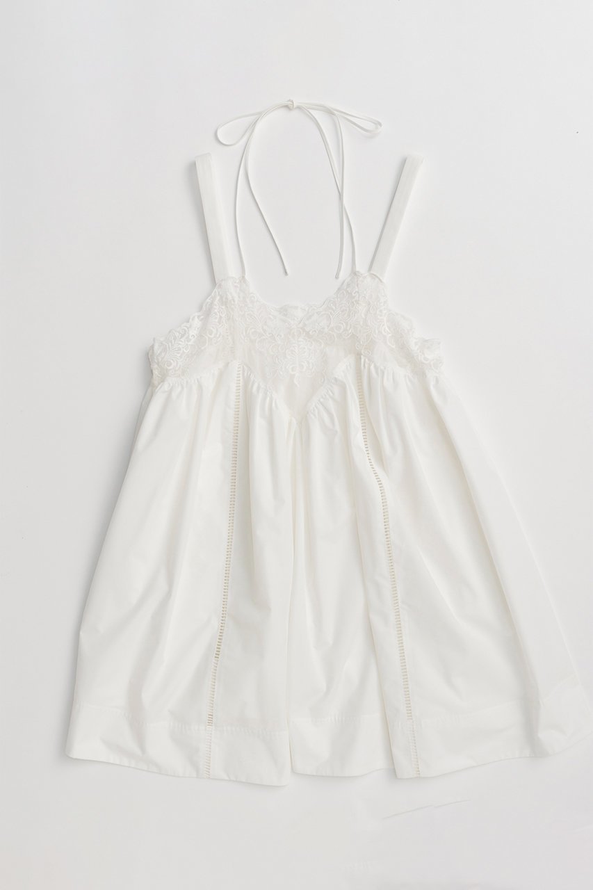 【メゾンスペシャル/MAISON SPECIAL】のLace V-Neck Tunic/レースVネックチュニック インテリア・キッズ・メンズ・レディースファッション・服の通販 founy(ファニー) 　ファッション　Fashion　レディースファッション　Fashion for Women　ワンピース　Dresses　チュニック　Tunic Tops & Dresses　インナー　Innerwear　キャミソール　Camisole, Spaghetti Strap Top　コンビ　Combo, Combination Style　ショート　Short, Short Length　チュニック　Tunic, Long Top　バランス　Balance, Style Balance　ボトム　Bottoms, Lower Wear　レース　Lace, Lace Fabric　夏　Summer　新作・新入荷　New Arrivals / New In　WHT(ホワイト)|ID: prp329100004923004 ipo3291000000036939304