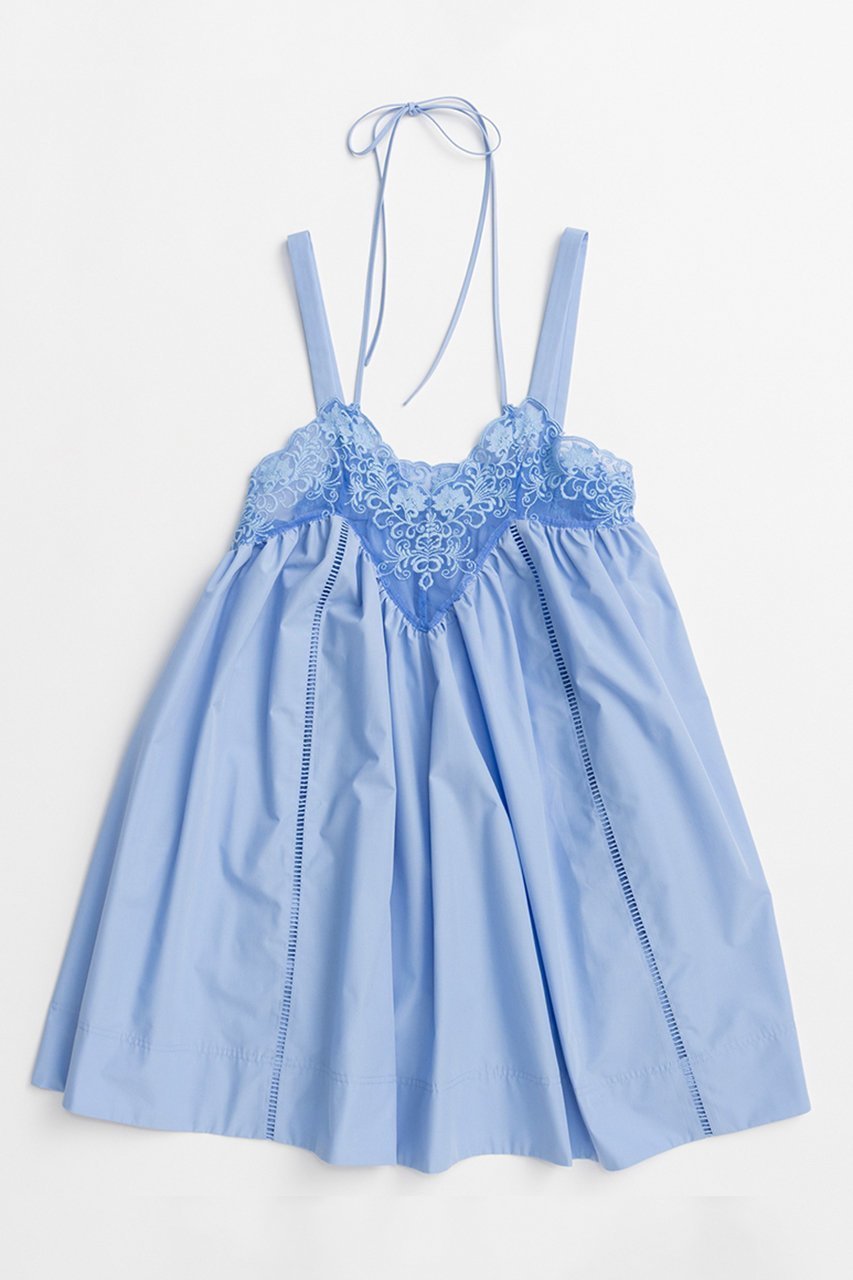 【メゾンスペシャル/MAISON SPECIAL】のLace V-Neck Tunic/レースVネックチュニック インテリア・キッズ・メンズ・レディースファッション・服の通販 founy(ファニー) 　ファッション　Fashion　レディースファッション　Fashion for Women　ワンピース　Dresses　チュニック　Tunic Tops & Dresses　インナー　Innerwear　キャミソール　Camisole, Spaghetti Strap Top　コンビ　Combo, Combination Style　ショート　Short, Short Length　チュニック　Tunic, Long Top　バランス　Balance, Style Balance　ボトム　Bottoms, Lower Wear　レース　Lace, Lace Fabric　夏　Summer　新作・新入荷　New Arrivals / New In　S.BLU(スカイブルー)|ID: prp329100004923004 ipo3291000000036939306