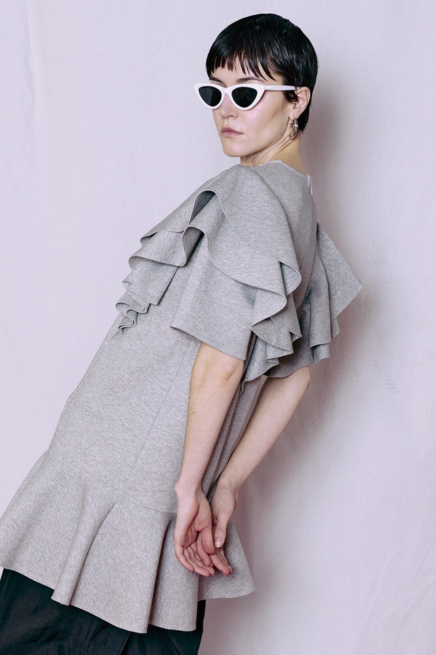 【メゾンスペシャル/MAISON SPECIAL】のFrill Mini Dress/フリルミニドレス 人気、トレンドファッション・服の通販 founy(ファニー) 　ファッション　Fashion　レディースファッション　Fashion for Women　ワンピース　Dresses　フォーマル・パーティードレス・結婚式用ドレス　Elegant & Casual Dresses　チュニック　Tunic Tops & Dresses　おすすめ　Recommended / Our Picks　ショルダー　Shoulder, Shoulder Strap　チュニック　Tunic, Long Top　ドレス　Dress, One-Piece　フリル　Frill, Ruffle　フレア　Flare, Flared　ボトム　Bottoms, Lower Wear　ラッフル　Ruffle, Frill　ロング　Long, Long-Length　新作・新入荷　New Arrivals / New In　other-3|ID: prp329100004923006 ipo3291000000036939337