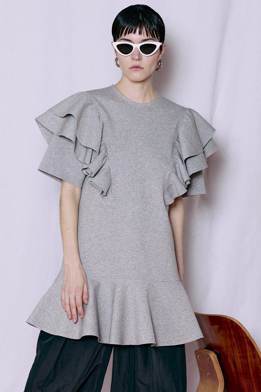 【メゾンスペシャル/MAISON SPECIAL】のFrill Mini Dress/フリルミニドレス 人気、トレンドファッション・服の通販 founy(ファニー) 　ファッション　Fashion　レディースファッション　Fashion for Women　ワンピース　Dresses　フォーマル・パーティードレス・結婚式用ドレス　Elegant & Casual Dresses　チュニック　Tunic Tops & Dresses　おすすめ　Recommended / Our Picks　ショルダー　Shoulder, Shoulder Strap　チュニック　Tunic, Long Top　ドレス　Dress, One-Piece　フリル　Frill, Ruffle　フレア　Flare, Flared　ボトム　Bottoms, Lower Wear　ラッフル　Ruffle, Frill　ロング　Long, Long-Length　新作・新入荷　New Arrivals / New In　other-6|ID: prp329100004923006 ipo3291000000036939343