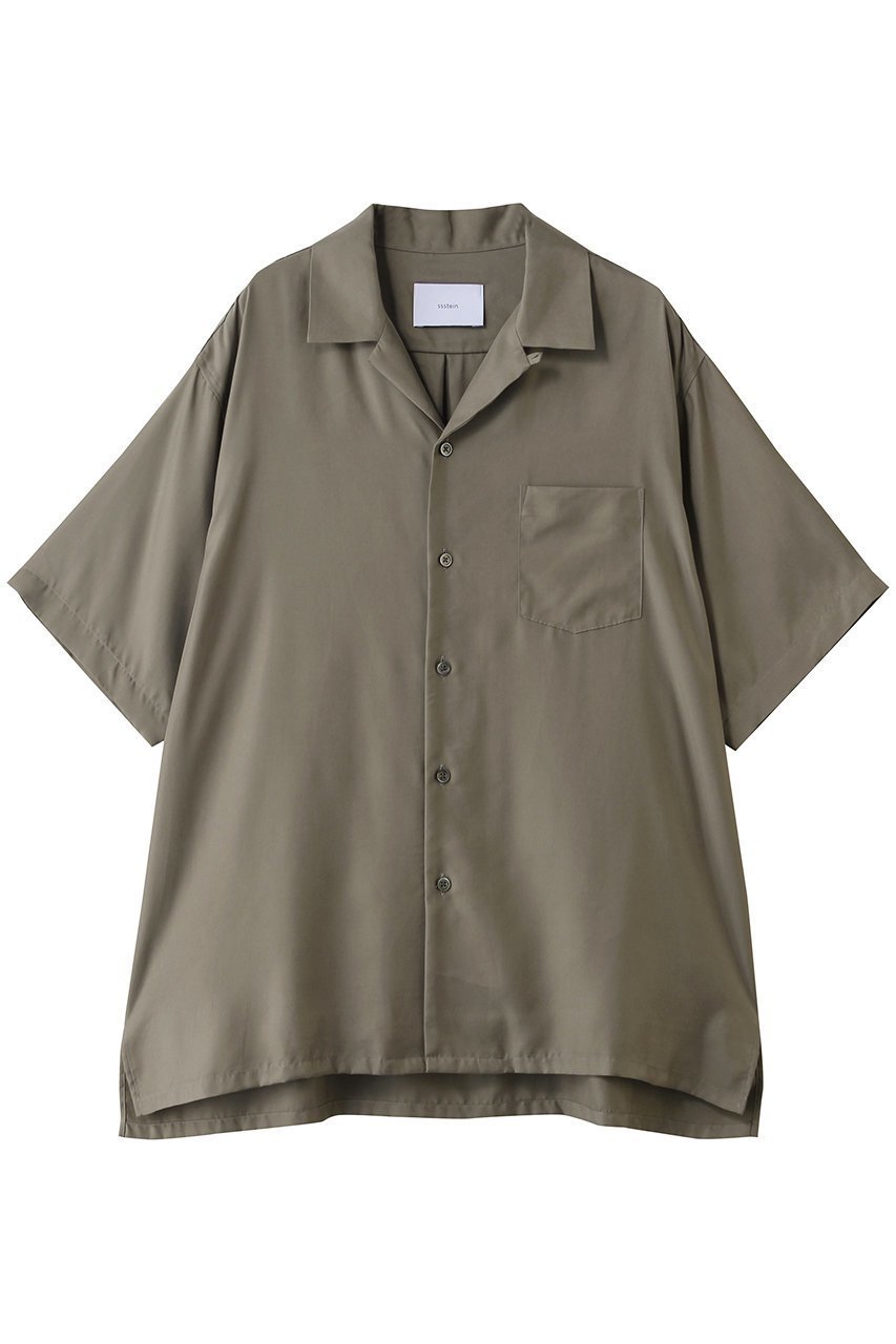 【シュタイン/ssstein】の【UNISEX】CUPRO TWILL OVERSIZED OPEN COLLAR SS SHIRT 人気、トレンドファッション・服の通販 founy(ファニー) 　ファッション　Fashion　レディースファッション　Fashion for Women　トップス・カットソー　Cut & Sew Tops　シャツ・ブラウス・オフィスカジュアル　Elegant Blouses & Button-Ups　ユニセックス　Unisex, Genderless　ショート　Short, Short Length　スリーブ　Sleeve, Long Sleeve / Short Sleeve　半袖　Short Sleeve, Half Sleeve　夏　Summer　新作・新入荷　New Arrivals / New In　 other-1|ID: prp329100004923010 ipo3291000000036939370