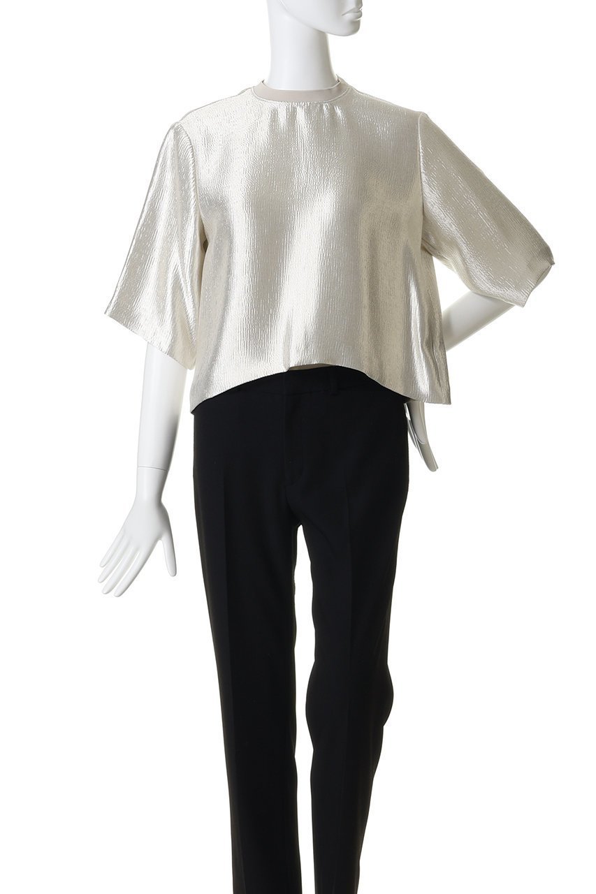 【オスロー/OSLOW】のシャイニーブライトントップス 人気、トレンドファッション・服の通販 founy(ファニー) 　ファッション　Fashion　レディースファッション　Fashion for Women　トップス・カットソー　Cut & Sew Tops　シャツ・ブラウス・オフィスカジュアル　Elegant Blouses & Button-Ups　ショート　Short, Short Length　スリーブ　Sleeve, Long Sleeve / Short Sleeve　フェミニン　Feminine, Girly　マニッシュ　Mannish, Boyish　新作・新入荷　New Arrivals / New In　other-2|ID: prp329100004923014 ipo3291000000036939407