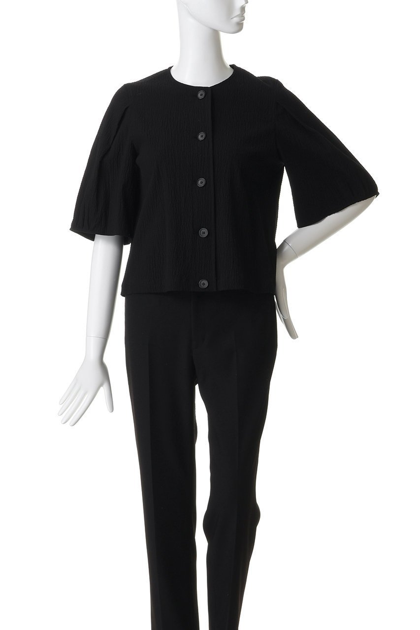 【スティーブンアラン/steven alan】のリップル コットン ブラウス 人気、トレンドファッション・服の通販 founy(ファニー) 　ファッション　Fashion　レディースファッション　Fashion for Women　トップス・カットソー　Cut & Sew Tops　シャツ・ブラウス・オフィスカジュアル　Elegant Blouses & Button-Ups　おすすめ　Recommended / Our Picks　ショート　Short, Short Length　スリーブ　Sleeve, Long Sleeve / Short Sleeve　セットアップ　Set-Up, Coordinated Outfit　バランス　Balance, Style Balance　モダン　Modern, Contemporary　新作・新入荷　New Arrivals / New In　other-2|ID: prp329100004923019 ipo3291000000036939470