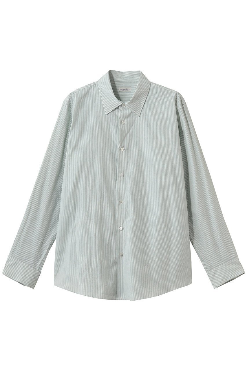 【スティーブンアラン/steven alan】のコットン ボイル シャツ インテリア・キッズ・メンズ・レディースファッション・服の通販 founy(ファニー) 　ファッション　Fashion　レディースファッション　Fashion for Women　トップス・カットソー　Cut & Sew Tops　シャツ・ブラウス・オフィスカジュアル　Elegant Blouses & Button-Ups　インナー　Innerwear　ストライプ　Stripe, Striped Pattern　スリーブ　Sleeve, Long Sleeve / Short Sleeve　ベーシック　Basic, Essential　ロング　Long, Long-Length　今季　This Season, Current Season　定番　Standard, Basic Item　新作・新入荷　New Arrivals / New In　ケリー|ID: prp329100004923022 ipo3291000000036939484