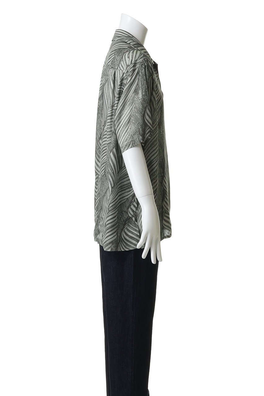 【ヨーク/YOKE】の【UNISEX】Leaf Pattern プリント オープンカラー シャツ 人気、トレンドファッション・服の通販 founy(ファニー) 　ファッション　Fashion　レディースファッション　Fashion for Women　トップス・カットソー　Cut & Sew Tops　シャツ・ブラウス・オフィスカジュアル　Elegant Blouses & Button-Ups　ユニセックス　Unisex, Genderless　ショート　Short, Short Length　スリット　Slit, Slit Detail　スリーブ　Sleeve, Long Sleeve / Short Sleeve　ドレープ　Drape, Draping Fabric　プリント　Print, Printed Pattern　ポケット　Pocket, Pocket Detail　リーフ　Leaf, Botanical Leaf　ロング　Long, Long-Length　新作・新入荷　New Arrivals / New In　羽織　Haori, Light Jacket　other-3|ID: prp329100004923024 ipo3291000000036939501