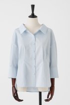 【オーヴィル/EAUVIRE】のクラシックシネマシャツ 人気、トレンドファッション・服の通販 founy(ファニー) ファッション Fashion レディースファッション Fashion for Women トップス・カットソー Cut & Sew Tops シャツ・ブラウス・オフィスカジュアル Elegant Blouses & Button-Ups なめらか Smooth, Silky Texture カフス Cuff Design クラシカル Classical, Vintage-Inspired サテン Satin, Glossy Fabric シンプル Simple, Minimal スリーブ Sleeve, Long Sleeve / Short Sleeve フォルム Silhouette, Form ロング Long, Long-Length 新作・新入荷 New Arrivals / New In 日本製 Made In Japan thumbnail ライトブルー|ID: prp329100004923027 ipo3291000000036939519