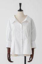 【オーヴィル/EAUVIRE】のクラシックシネマシャツ 人気、トレンドファッション・服の通販 founy(ファニー) ファッション Fashion レディースファッション Fashion for Women トップス・カットソー Cut & Sew Tops シャツ・ブラウス・オフィスカジュアル Elegant Blouses & Button-Ups なめらか Smooth, Silky Texture カフス Cuff Design クラシカル Classical, Vintage-Inspired サテン Satin, Glossy Fabric シンプル Simple, Minimal スリーブ Sleeve, Long Sleeve / Short Sleeve フォルム Silhouette, Form ロング Long, Long-Length 新作・新入荷 New Arrivals / New In 日本製 Made In Japan thumbnail ホワイト|ID: prp329100004923027 ipo3291000000036939522