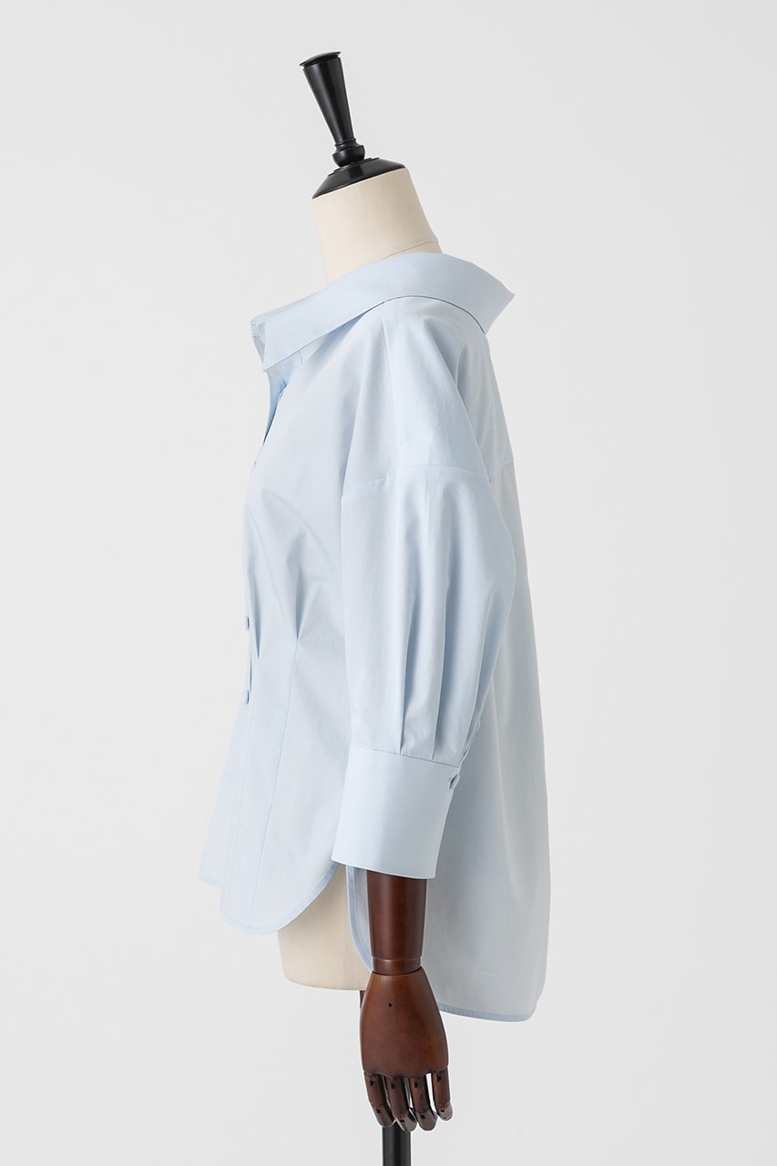 【オーヴィル/EAUVIRE】のクラシックシネマシャツ 人気、トレンドファッション・服の通販 founy(ファニー) 　ファッション　Fashion　レディースファッション　Fashion for Women　トップス・カットソー　Cut & Sew Tops　シャツ・ブラウス・オフィスカジュアル　Elegant Blouses & Button-Ups　なめらか　Smooth, Silky Texture　カフス　Cuff Design　クラシカル　Classical, Vintage-Inspired　サテン　Satin, Glossy Fabric　シンプル　Simple, Minimal　スリーブ　Sleeve, Long Sleeve / Short Sleeve　フォルム　Silhouette, Form　ロング　Long, Long-Length　新作・新入荷　New Arrivals / New In　日本製　Made In Japan　other-2|ID: prp329100004923027 ipo3291000000036939524