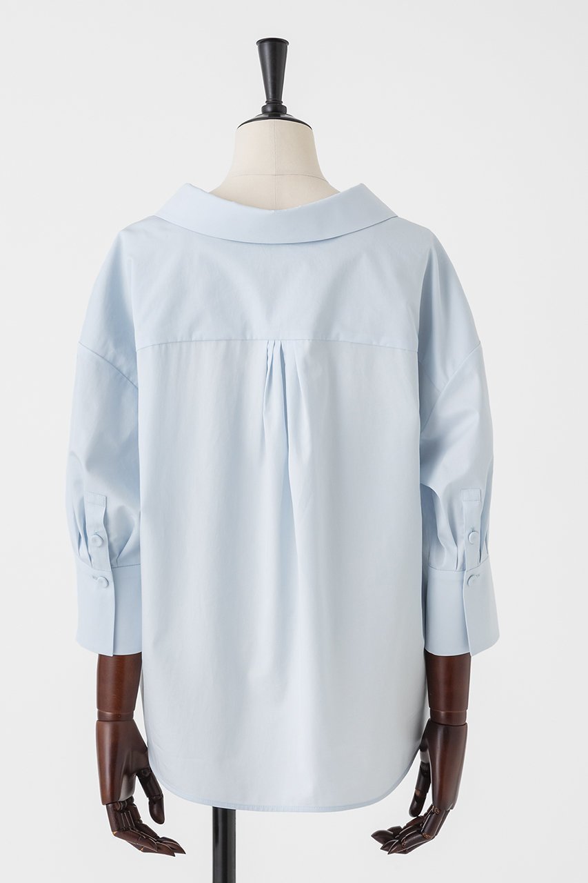 【オーヴィル/EAUVIRE】のクラシックシネマシャツ 人気、トレンドファッション・服の通販 founy(ファニー) 　ファッション　Fashion　レディースファッション　Fashion for Women　トップス・カットソー　Cut & Sew Tops　シャツ・ブラウス・オフィスカジュアル　Elegant Blouses & Button-Ups　なめらか　Smooth, Silky Texture　カフス　Cuff Design　クラシカル　Classical, Vintage-Inspired　サテン　Satin, Glossy Fabric　シンプル　Simple, Minimal　スリーブ　Sleeve, Long Sleeve / Short Sleeve　フォルム　Silhouette, Form　ロング　Long, Long-Length　新作・新入荷　New Arrivals / New In　日本製　Made In Japan　other-3|ID: prp329100004923027 ipo3291000000036939527