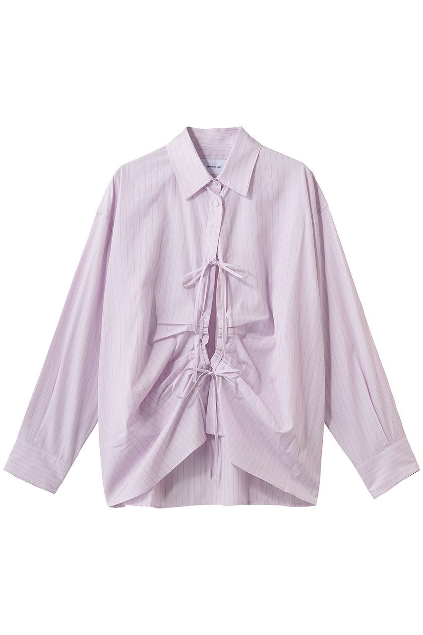 【スタニングルアー/STUNNING LURE】のフロントタックシャツ インテリア・キッズ・メンズ・レディースファッション・服の通販 founy(ファニー) ファッション Fashion レディースファッション Fashion for Women トップス・カットソー Cut & Sew Tops シャツ・ブラウス・オフィスカジュアル Elegant Blouses & Button-Ups シンプル Simple, Minimal スリーブ Sleeve, Long Sleeve / Short Sleeve ファブリック Fabric, Textile フロント Front, Front Design ボトム Bottoms, Lower Wear リボン Ribbon, Bow ロング Long, Long-Length 新作・新入荷 New Arrivals / New In ライトピンク|ID: prp329100004923029 ipo3291000000036939553