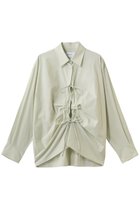 【スタニングルアー/STUNNING LURE】のフロントタックシャツ 人気、トレンドファッション・服の通販 founy(ファニー) ファッション Fashion レディースファッション Fashion for Women トップス・カットソー Cut & Sew Tops シャツ・ブラウス・オフィスカジュアル Elegant Blouses & Button-Ups シンプル Simple, Minimal スリーブ Sleeve, Long Sleeve / Short Sleeve ファブリック Fabric, Textile フロント Front, Front Design ボトム Bottoms, Lower Wear リボン Ribbon, Bow ロング Long, Long-Length 新作・新入荷 New Arrivals / New In thumbnail ライトグリーン|ID: prp329100004923029 ipo3291000000036939559