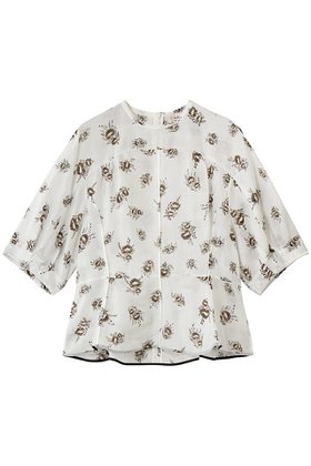 【ブラミンク/BLAMINK】のフラワーショートスリーブブラウス 人気、トレンドファッション・服の通販 founy(ファニー) ファッション Fashion レディースファッション Fashion for Women トップス・カットソー Cut & Sew Tops シャツ・ブラウス・オフィスカジュアル Elegant Blouses & Button-Ups アンティーク Antique-Inspired ショート Short, Short Length スリーブ Sleeve, Long Sleeve / Short Sleeve フラワー Flower, Floral ペプラム Peplum, Flared Hem エレガント 上品 Elegant 夏 Summer 新作・新入荷 New Arrivals / New In 春 Spring S/S・春夏 SS, Spring/Summer, Warm Season |ID:prp329100004923036