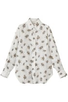 【ブラミンク/BLAMINK】のフラワープリントレギュラーカラーシャツ ミッドブラウン|ID:prp329100004923038