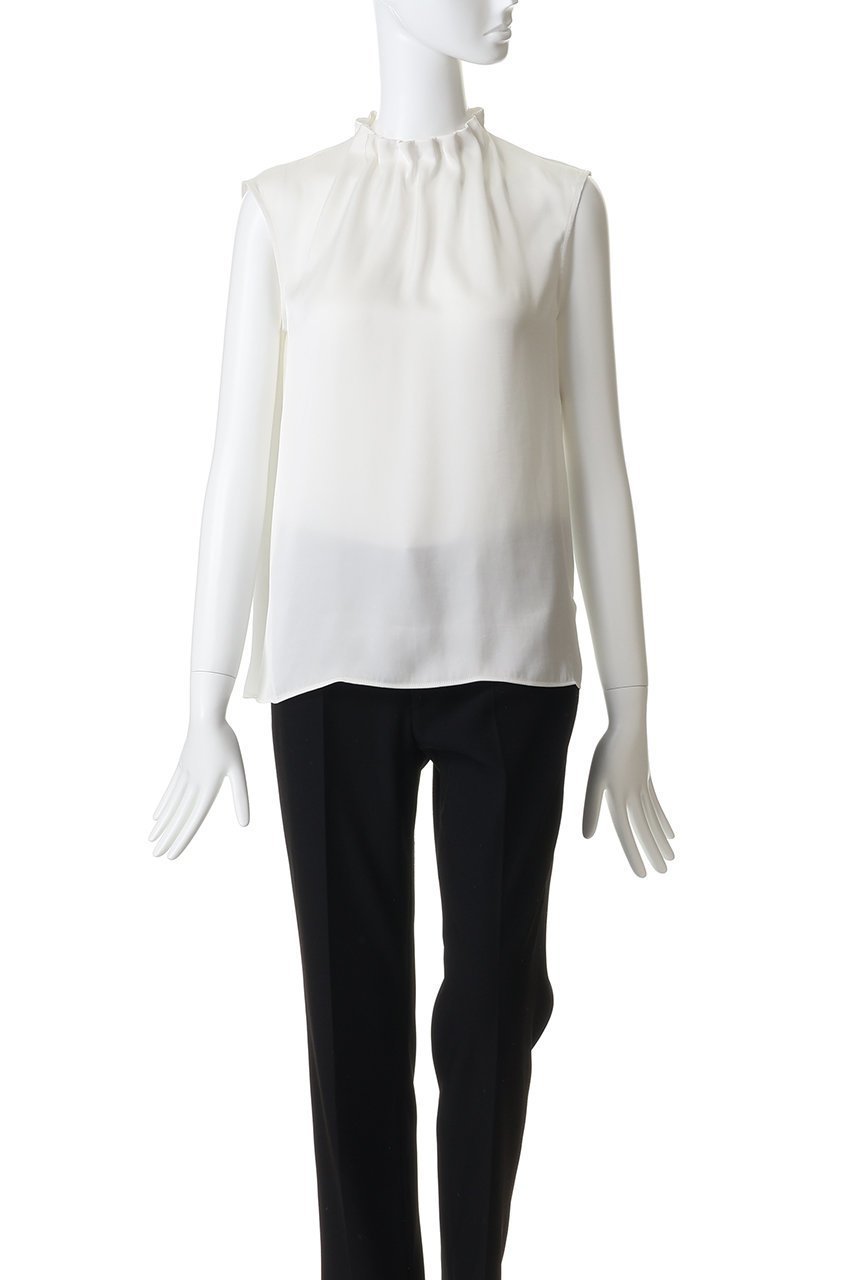 【アナイ/ANAYI】のヴィンテージサテンスタンドブラウス 人気、トレンドファッション・服の通販 founy(ファニー) 　ファッション　Fashion　レディースファッション　Fashion for Women　トップス・カットソー　Cut & Sew Tops　シャツ・ブラウス・オフィスカジュアル　Elegant Blouses & Button-Ups　サテン　Satin, Glossy Fabric　スリーブ　Sleeve, Long Sleeve / Short Sleeve　ネックレス　Necklace, Pendant Necklace　フレア　Flare, Flared　マニッシュ　Mannish, Boyish　ロング　Long, Long-Length　エレガント 上品　Elegant　新作・新入荷　New Arrivals / New In　other-2|ID: prp329100004923048 ipo3291000000036939681