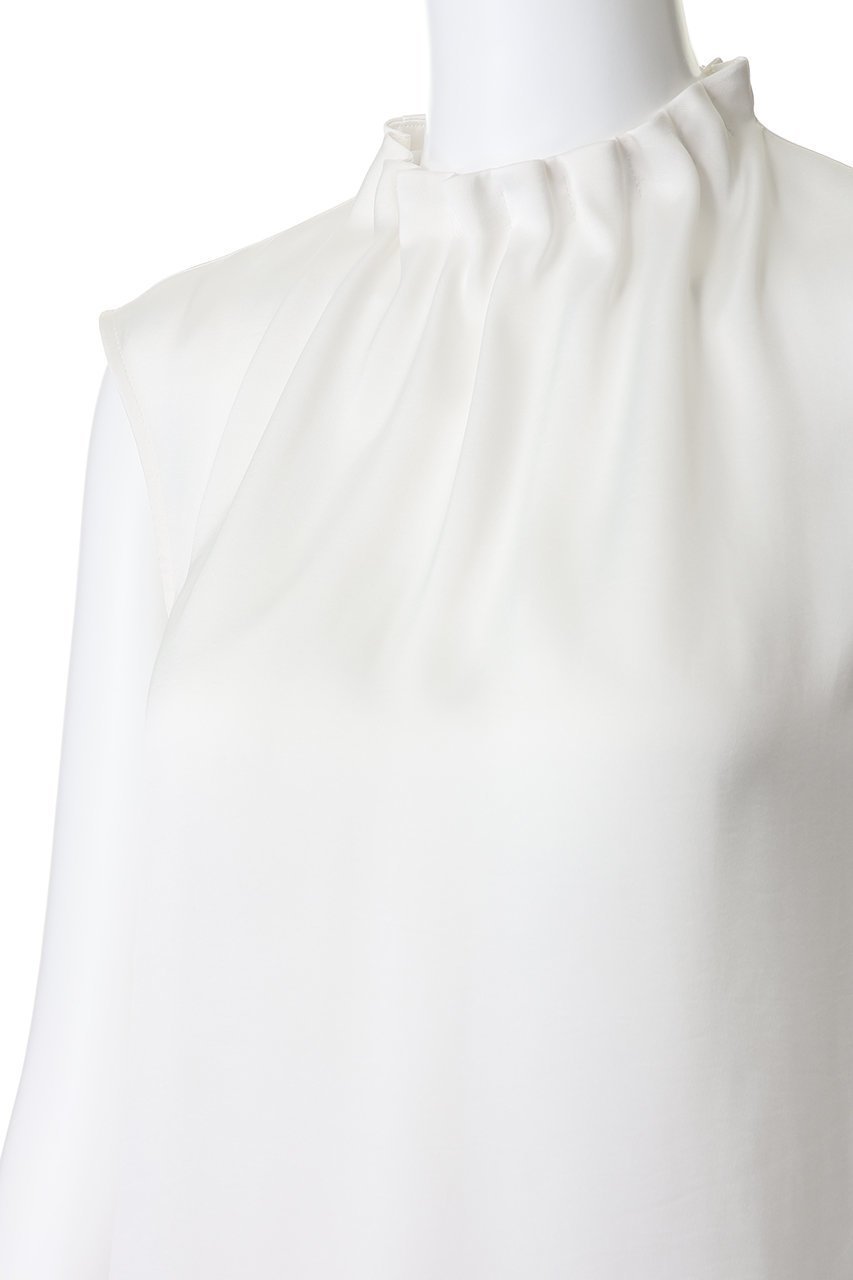 【アナイ/ANAYI】のヴィンテージサテンスタンドブラウス 人気、トレンドファッション・服の通販 founy(ファニー) 　ファッション　Fashion　レディースファッション　Fashion for Women　トップス・カットソー　Cut & Sew Tops　シャツ・ブラウス・オフィスカジュアル　Elegant Blouses & Button-Ups　サテン　Satin, Glossy Fabric　スリーブ　Sleeve, Long Sleeve / Short Sleeve　ネックレス　Necklace, Pendant Necklace　フレア　Flare, Flared　マニッシュ　Mannish, Boyish　ロング　Long, Long-Length　エレガント 上品　Elegant　新作・新入荷　New Arrivals / New In　other-5|ID: prp329100004923048 ipo3291000000036939687