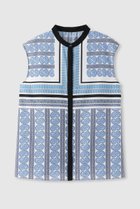 【アルアバイル/allureville】のOFFICINAペイズリーブラウス 人気、トレンドファッション・服の通販 founy(ファニー) ファッション Fashion レディースファッション Fashion for Women トップス・カットソー Cut & Sew Tops シャツ・ブラウス・オフィスカジュアル Elegant Blouses & Button-Ups ショート Short, Short Length スリーブ Sleeve, Long Sleeve / Short Sleeve デニム Denim, Jeans Material フロント Front, Front Design ボトム Bottoms, Lower Wear エレガント 上品 Elegant 再入荷 Restock / Back in Stock thumbnail ブルー|ID: prp329100004923050 ipo3291000000036939694