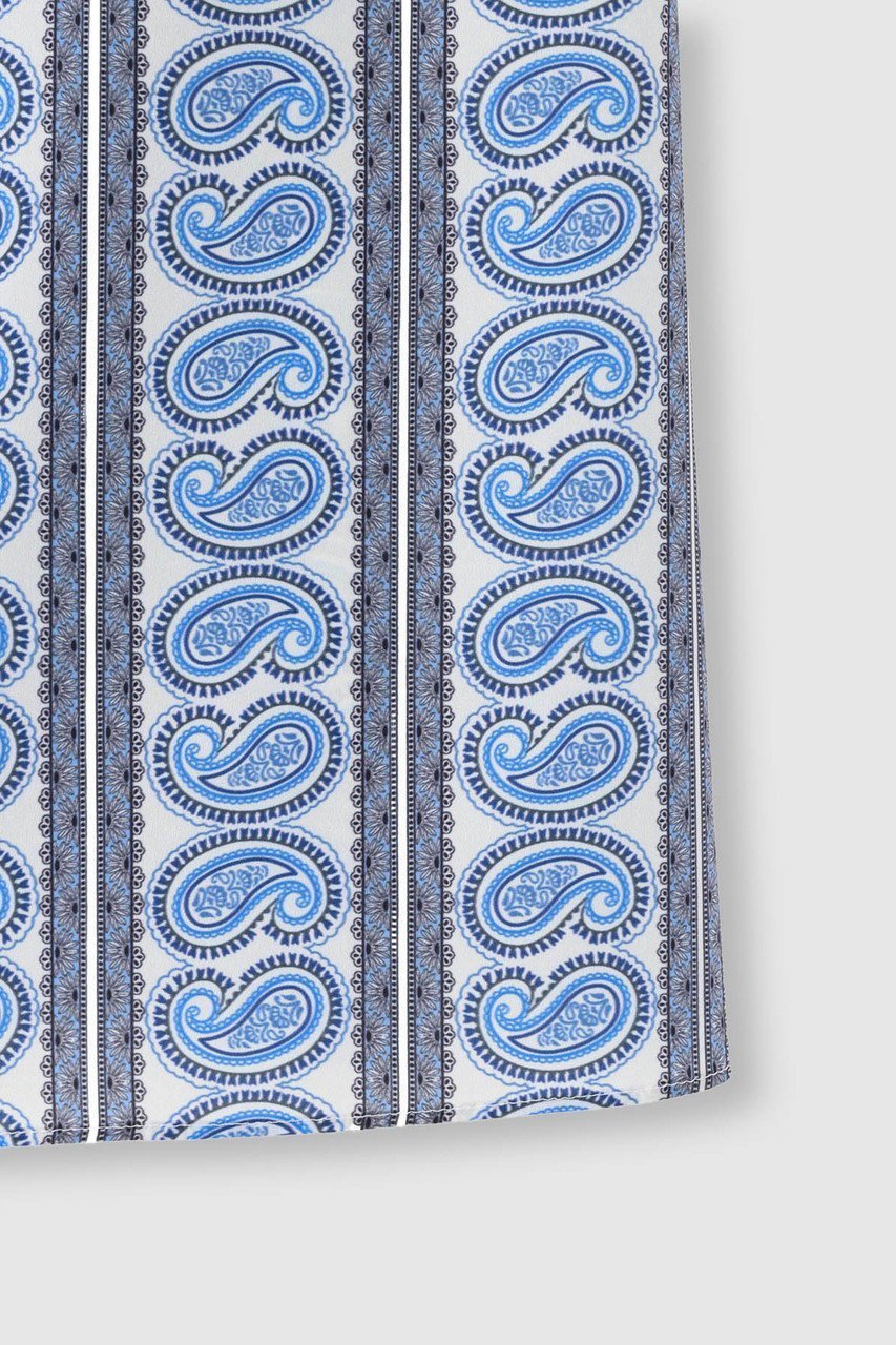 【アルアバイル/allureville】のOFFICINAペイズリーブラウス 人気、トレンドファッション・服の通販 founy(ファニー) 　ファッション　Fashion　レディースファッション　Fashion for Women　トップス・カットソー　Cut & Sew Tops　シャツ・ブラウス・オフィスカジュアル　Elegant Blouses & Button-Ups　ショート　Short, Short Length　スリーブ　Sleeve, Long Sleeve / Short Sleeve　デニム　Denim, Jeans Material　フロント　Front, Front Design　ボトム　Bottoms, Lower Wear　エレガント 上品　Elegant　再入荷　Restock / Back in Stock　other-4|ID: prp329100004923050 ipo3291000000036939700