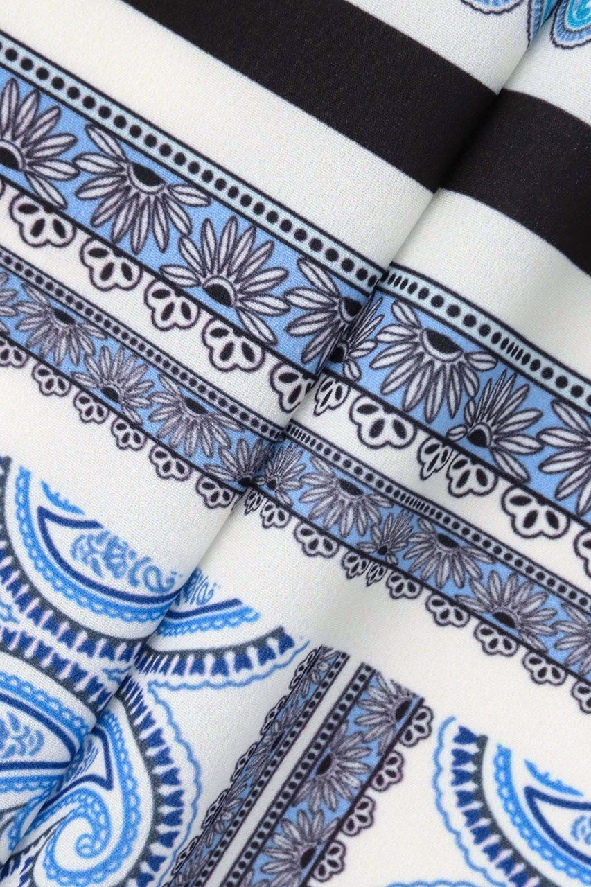 【アルアバイル/allureville】のOFFICINAペイズリーブラウス 人気、トレンドファッション・服の通販 founy(ファニー) 　ファッション　Fashion　レディースファッション　Fashion for Women　トップス・カットソー　Cut & Sew Tops　シャツ・ブラウス・オフィスカジュアル　Elegant Blouses & Button-Ups　ショート　Short, Short Length　スリーブ　Sleeve, Long Sleeve / Short Sleeve　デニム　Denim, Jeans Material　フロント　Front, Front Design　ボトム　Bottoms, Lower Wear　エレガント 上品　Elegant　再入荷　Restock / Back in Stock　other-5|ID: prp329100004923050 ipo3291000000036939702