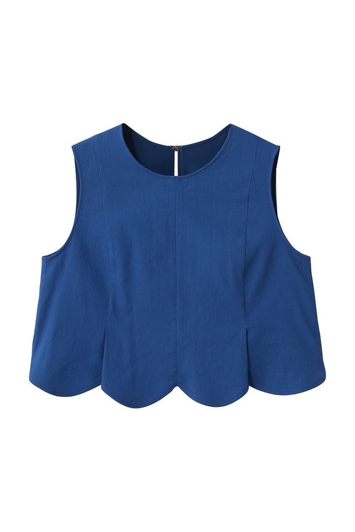 【アルアバイル/allureville】の【Loulou Willoughby】コットンリネンスカラップヘムブラウス インテリア・キッズ・メンズ・レディースファッション・服の通販 founy(ファニー) https://founy.com/ ファッション Fashion レディースファッション Fashion for Women トップス・カットソー Cut & Sew Tops キャミソール&ノースリーブ Camisoles & Sleeveless Tops シャツ・ブラウス・オフィスカジュアル Elegant Blouses & Button-Ups なめらか Smooth, Silky Texture スカラップ Scallop, Scalloped Edge セットアップ Set-Up, Coordinated Outfit ノースリーブ Sleeveless, No-Sleeve バランス Balance, Style Balance リネン Linen, Linen Fabric 夏 Summer 新作・新入荷 New Arrivals / New In |ID: prp329100004923054 ipo3291000000036939708