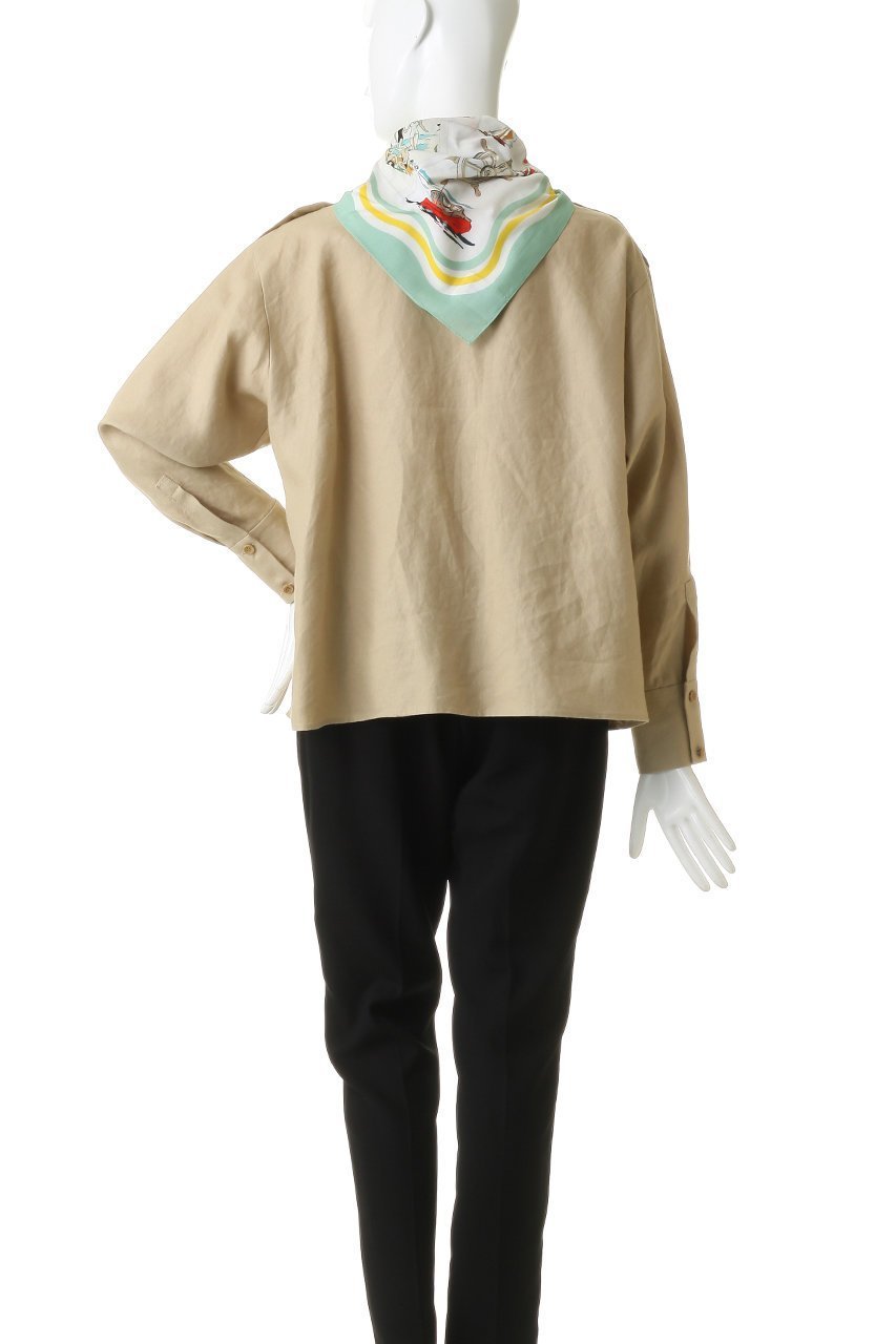 【エリオポール/heliopole】の【muller of yoshiokubo】2WAY シャツ PALMA SCARF付き 人気、トレンドファッション・服の通販 founy(ファニー) 　ファッション　Fashion　レディースファッション　Fashion for Women　トップス・カットソー　Cut & Sew Tops　シャツ・ブラウス・オフィスカジュアル　Elegant Blouses & Button-Ups　キャミソール　Camisole, Spaghetti Strap Top　シンプル　Simple, Minimal　スカーフ　Scarf, Neckwear　スラックス　Slacks, Dress Pants　スリーブ　Sleeve, Long Sleeve / Short Sleeve　デニム　Denim, Jeans Material　ロング　Long, Long-Length　新作・新入荷　New Arrivals / New In　other-4|ID: prp329100004923058 ipo3291000000036939759