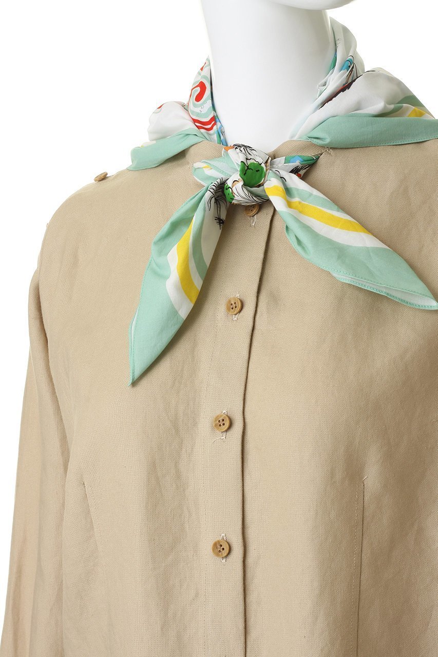 【エリオポール/heliopole】の【muller of yoshiokubo】2WAY シャツ PALMA SCARF付き 人気、トレンドファッション・服の通販 founy(ファニー) 　ファッション　Fashion　レディースファッション　Fashion for Women　トップス・カットソー　Cut & Sew Tops　シャツ・ブラウス・オフィスカジュアル　Elegant Blouses & Button-Ups　キャミソール　Camisole, Spaghetti Strap Top　シンプル　Simple, Minimal　スカーフ　Scarf, Neckwear　スラックス　Slacks, Dress Pants　スリーブ　Sleeve, Long Sleeve / Short Sleeve　デニム　Denim, Jeans Material　ロング　Long, Long-Length　新作・新入荷　New Arrivals / New In　other-5|ID: prp329100004923058 ipo3291000000036939762
