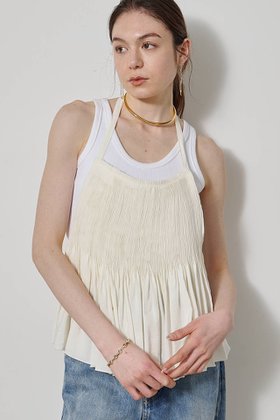 【ウィムガゼット/Whim Gazette】のホルターネックギャザーブラウス 人気、トレンドファッション・服の通販 founy(ファニー) ファッション Fashion レディースファッション Fashion for Women トップス・カットソー Cut & Sew Tops キャミソール&ノースリーブ Camisoles & Sleeveless Tops シャツ・ブラウス・オフィスカジュアル Elegant Blouses & Button-Ups キャミソール Camisole, Spaghetti Strap Top ギャザー Gathered, Ruffled シンプル Simple, Minimal タンク Tank Top, Sleeveless Top ドレープ Drape, Draping Fabric ノースリーブ Sleeveless, No-Sleeve ワッシャー Washer, Crinkled Finish エレガント 上品 Elegant 新作・新入荷 New Arrivals / New In |ID:prp329100004923063