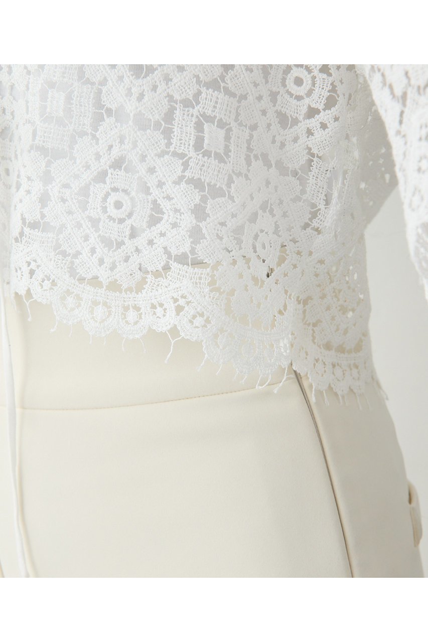 【ウィムガゼット/Whim Gazette】のレースボレロ 人気、トレンドファッション・服の通販 founy(ファニー) 　ファッション　Fashion　レディースファッション　Fashion for Women　アウター　Coat / Outerwear Collection　ボレロ・ショート丈ジャケット / ドレス羽織りに　Boleros & Short Jackets　トップス・カットソー　Cut & Sew Tops　キャミソール&ノースリーブ　Camisoles & Sleeveless Tops　シャツ・ブラウス・オフィスカジュアル　Elegant Blouses & Button-Ups　おすすめ　Recommended / Our Picks　オーガンジー　Organza Fabric　ケミカル　Chemical, Chemical Wash　ジャケット　Jacket, Outerwear　ノースリーブ　Sleeveless, No-Sleeve　フォルム　Silhouette, Form　フロント　Front, Front Design　ボレロ　Bolero, Short Cardigan　レース　Lace, Lace Fabric　ヴィンテージ　Vintage Style　新作・新入荷　New Arrivals / New In　other-8|ID: prp329100004923066 ipo3291000000036939855