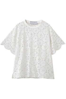 【サードマガジン/THIRD MAGAZINE】のレースTシャツブラウス 人気、トレンドファッション・服の通販 founy(ファニー) ファッション Fashion レディースファッション Fashion for Women トップス・カットソー Cut & Sew Tops シャツ・ブラウス・オフィスカジュアル Elegant Blouses & Button-Ups ロングTシャツ・Tシャツ Longline T-Shirts & Tees ショート Short, Short Length スカラップ Scallop, Scalloped Edge スリーブ Sleeve, Long Sleeve / Short Sleeve バランス Balance, Style Balance レース Lace, Lace Fabric ワイド Wide, Wide Fit エレガント 上品 Elegant 新作・新入荷 New Arrivals / New In |ID:prp329100004923076