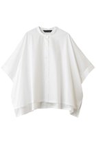 【ミズイロ インド/mizuiro ind】のhalf slv stand collar wide shirt シャツ off white|ID: prp329100004923080 ipo3291000000036939941