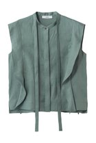 【エブール/ebure】のボタニカルリネン ボウタイショートブラウス 人気、トレンドファッション・服の通販 founy(ファニー) ファッション Fashion レディースファッション Fashion for Women トップス・カットソー Cut & Sew Tops キャミソール&ノースリーブ Camisoles & Sleeveless Tops シャツ・ブラウス・オフィスカジュアル Elegant Blouses & Button-Ups エレガント 上品 Elegant クラシカル Classical, Vintage-Inspired コンパクト Compact, Small Size ショート Short, Short Length スマート Smart, Elegant デニム Denim, Jeans Material ノースリーブ Sleeveless, No-Sleeve フレア Flare, Flared ボトム Bottoms, Lower Wear 今季 This Season, Current Season 再入荷 Restock / Back in Stock thumbnail ライトグリーン|ID: prp329100004923082 ipo3291000000036939956