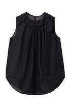 【ランバン オン ブルー/LANVIN en Bleu】のオーガンジーネックリボンブラウス 人気、トレンドファッション・服の通販 founy(ファニー) ファッション Fashion レディースファッション Fashion for Women トップス・カットソー Cut & Sew Tops キャミソール&ノースリーブ Camisoles & Sleeveless Tops シャツ・ブラウス・オフィスカジュアル Elegant Blouses & Button-Ups オーガンジー Organza Fabric クラシカル Classical, Vintage-Inspired ダウン Down, Puffer デニム Denim, Jeans Material ノースリーブ Sleeveless, No-Sleeve フレア Flare, Flared リボン Ribbon, Bow 新作・新入荷 New Arrivals / New In thumbnail ブラック|ID: prp329100004923084 ipo3291000000036939976