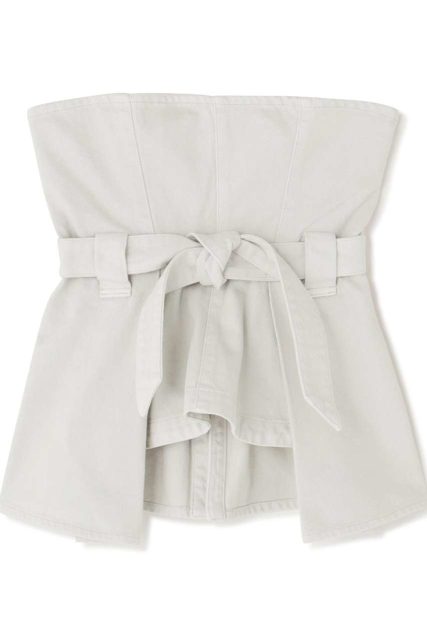 【アドーア/ADORE】のデニムビスチェ ホワイト 人気、トレンドファッション・服の通販 founy(ファニー) 　ファッション　Fashion　レディースファッション　Fashion for Women　トップス・カットソー　Cut & Sew Tops　キャミソール&ノースリーブ　Camisoles & Sleeveless Tops　シャツ・ブラウス・オフィスカジュアル　Elegant Blouses & Button-Ups　ビスチェ　Bustiers & Corset Tops / Layered Bustier Style　スタンダード　Standard, Basic　デニム　Denim, Jeans Material　ノースリーブ　Sleeveless, No-Sleeve　ハンド　Hand, Handmade　ビスチェ　Bustier, Corset Top　ビンテージ　Vintage, Retro Style　フリル　Frill, Ruffle　モダン　Modern, Contemporary　新作・新入荷　New Arrivals / New In　 other-1|ID: prp329100004923086 ipo3291000000036939986