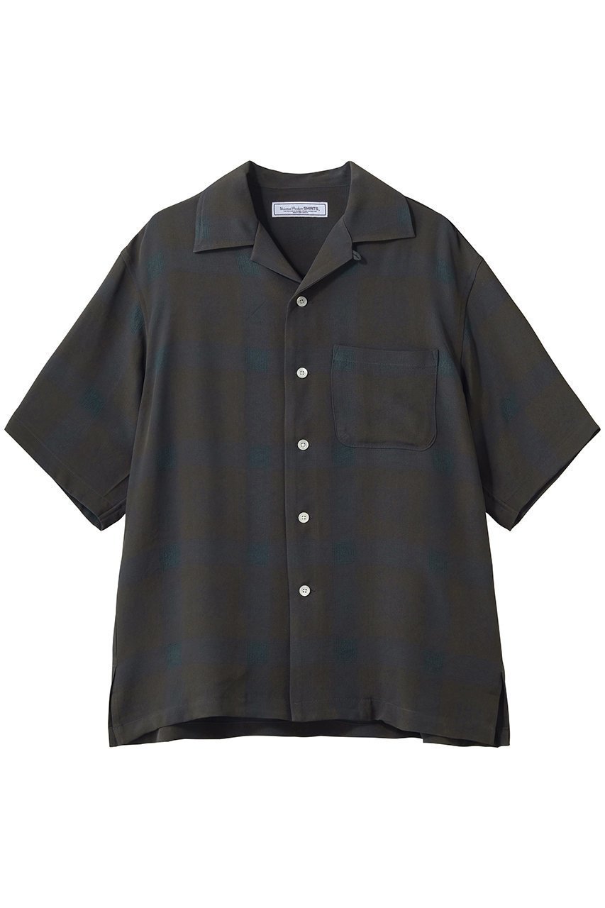 【ユニバーサルプロダクツ/UNIVERSAL PRODUCTS / MEN】の【MEN】OPEN COLLOR S/S SHIRTS インテリア・キッズ・メンズ・レディースファッション・服の通販 founy(ファニー) 　ファッション　Fashion　メンズファッション　Fashion for Men　ショート　Short, Short Length　シンプル　Simple, Minimal　スリーブ　Sleeve, Long Sleeve / Short Sleeve　チェック　Check, Plaid, Tartan　ハーフ　Half, Half-Length　夏　Summer　新作・新入荷　New Arrivals / New In　春　Spring　S/S・春夏　SS, Spring/Summer, Warm Season　BROWN|ID: prp329100004923094 ipo3291000000036940056