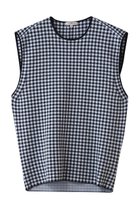 【ブラミンク/BLAMINK】の18Gギンガムチェックノースリーブ 人気、トレンドファッション・服の通販 founy(ファニー) ファッション Fashion レディースファッション Fashion for Women トップス・カットソー Cut & Sew Tops キャミソール&ノースリーブ Camisoles & Sleeveless Tops シャツ・ブラウス・オフィスカジュアル Elegant Blouses & Button-Ups インナー Innerwear カットソー Cut and Sewn Top ギンガム Gingham, Gingham Fabric シルク Silk, 100% Silk ジャケット Jacket, Outerwear チェック Check, Plaid, Tartan ノースリーブ Sleeveless, No-Sleeve フォルム Silhouette, Form 新作・新入荷 New Arrivals / New In thumbnail ネイビー|ID: prp329100004923105 ipo3291000000036940139