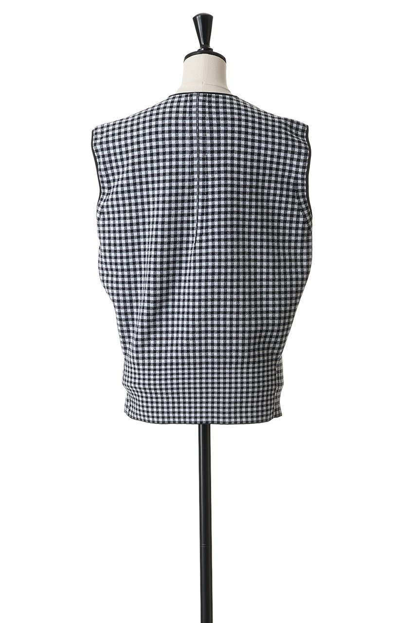 【ブラミンク/BLAMINK】の18Gギンガムチェックノースリーブ 人気、トレンドファッション・服の通販 founy(ファニー) 　ファッション　Fashion　レディースファッション　Fashion for Women　トップス・カットソー　Cut & Sew Tops　キャミソール&ノースリーブ　Camisoles & Sleeveless Tops　シャツ・ブラウス・オフィスカジュアル　Elegant Blouses & Button-Ups　インナー　Innerwear　カットソー　Cut and Sewn Top　ギンガム　Gingham, Gingham Fabric　シルク　Silk, 100% Silk　ジャケット　Jacket, Outerwear　チェック　Check, Plaid, Tartan　ノースリーブ　Sleeveless, No-Sleeve　フォルム　Silhouette, Form　新作・新入荷　New Arrivals / New In　other-4|ID: prp329100004923105 ipo3291000000036940147