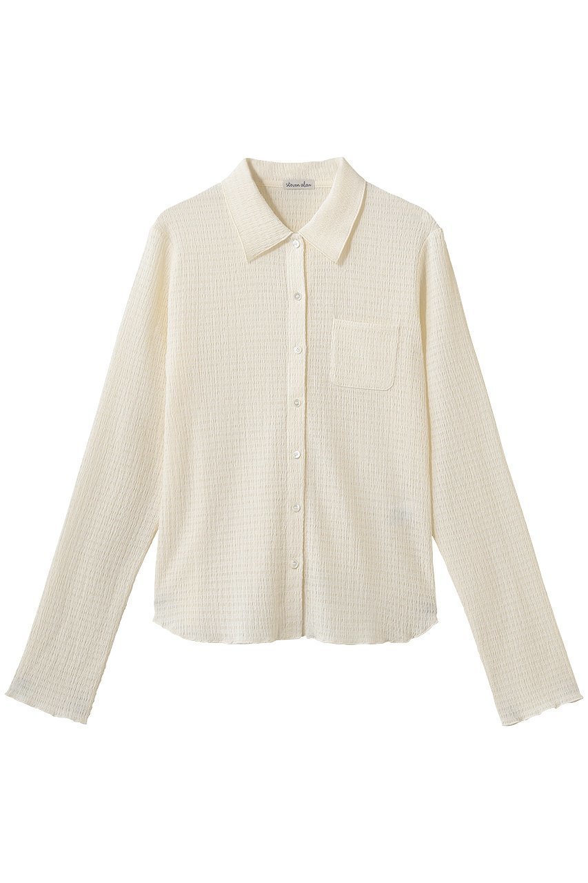 【スティーブンアラン/steven alan】のクレープ シャツ カーディガン インテリア・キッズ・メンズ・レディースファッション・服の通販 founy(ファニー) 　ファッション　Fashion　レディースファッション　Fashion for Women　トップス・カットソー　Cut & Sew Tops　カーディガン・羽織り　Layered Style Cardigans　シャツ・ブラウス・オフィスカジュアル　Elegant Blouses & Button-Ups　インナー　Innerwear　カーディガン　Cardigan, Knitwear　ジャケット　Jacket, Outerwear　ストレッチ　Stretch, Stretchy Fabric　スリーブ　Sleeve, Long Sleeve / Short Sleeve　ブルゾン　Blouson, Bomber Jacket　ポケット　Pocket, Pocket Detail　ロング　Long, Long-Length　エレガント 上品　Elegant　新作・新入荷　New Arrivals / New In　羽織　Haori, Light Jacket　オフホワイト|ID: prp329100004923108 ipo3291000000036940154