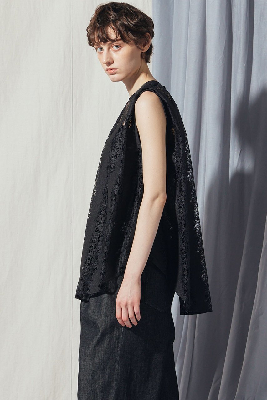 【フローレント/FLORENT】のラッセルレース ノースリーブブラウス 人気、トレンドファッション・服の通販 founy(ファニー) 　ファッション　Fashion　レディースファッション　Fashion for Women　トップス・カットソー　Cut & Sew Tops　キャミソール&ノースリーブ　Camisoles & Sleeveless Tops　シャツ・ブラウス・オフィスカジュアル　Elegant Blouses & Button-Ups　ノースリーブ　Sleeveless, No-Sleeve　フラット　Flat, Flat Shoes　ラッセル　Raschel, Raschel Lace　レース　Lace, Lace Fabric　新作・新入荷　New Arrivals / New In　other-7|ID: prp329100004923111 ipo3291000000036940184