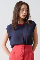 【ティアラ/Tiara】のバイカラーブラウス ネイビー|ID:prp329100004923113