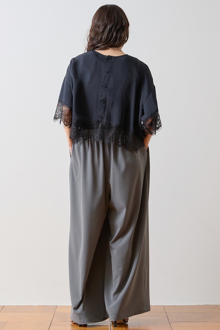 【ティアラ/Tiara】のレースヘムTブラウス 人気、トレンドファッション・服の通販 founy(ファニー) 　ファッション　Fashion　レディースファッション　Fashion for Women　トップス・カットソー　Cut & Sew Tops　シャツ・ブラウス・オフィスカジュアル　Elegant Blouses & Button-Ups　おすすめ　Recommended / Our Picks　コンビ　Combo, Combination Style　ショート　Short, Short Length　シルク　Silk, 100% Silk　スリーブ　Sleeve, Long Sleeve / Short Sleeve　トレンド　Trend, Trending Now　ドレープ　Drape, Draping Fabric　レース　Lace, Lace Fabric　ワイド　Wide, Wide Fit　ヴィンテージ　Vintage Style　ビジネス 仕事 通勤　Business / Work / Commuting　新作・新入荷　New Arrivals / New In　other-7|ID: prp329100004923117 ipo3291000000036940247