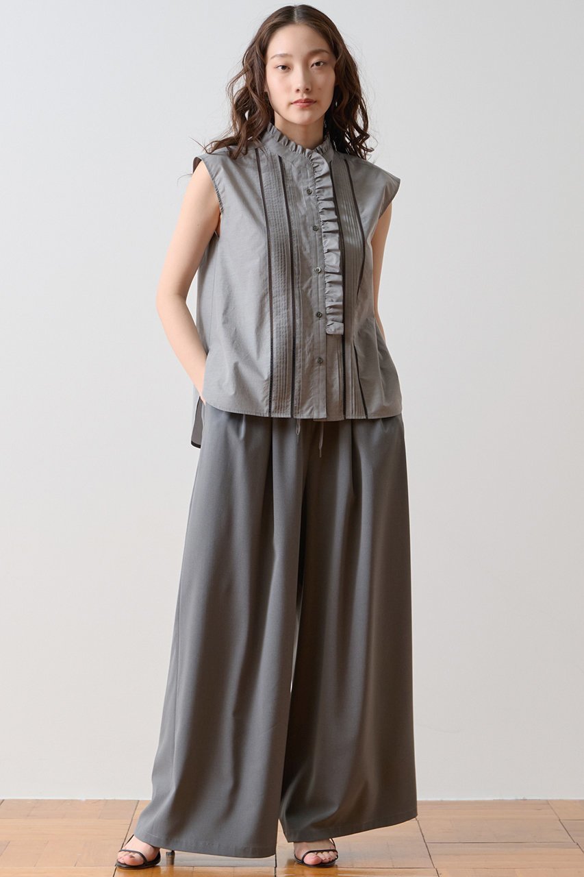 【ティアラ/Tiara】のピンタックレースフリルブラウス 人気、トレンドファッション・服の通販 founy(ファニー) 　ファッション　Fashion　レディースファッション　Fashion for Women　トップス・カットソー　Cut & Sew Tops　シャツ・ブラウス・オフィスカジュアル　Elegant Blouses & Button-Ups　おすすめ　Recommended / Our Picks　ショート　Short, Short Length　シンプル　Simple, Minimal　スリーブ　Sleeve, Long Sleeve / Short Sleeve　タイプライター　Typewriter Fabric, Crisp Cotton　デニム　Denim, Jeans Material　フェミニン　Feminine, Girly　ボトム　Bottoms, Lower Wear　エレガント 上品　Elegant　新作・新入荷　New Arrivals / New In　other-2|ID: prp329100004923119 ipo3291000000036940271