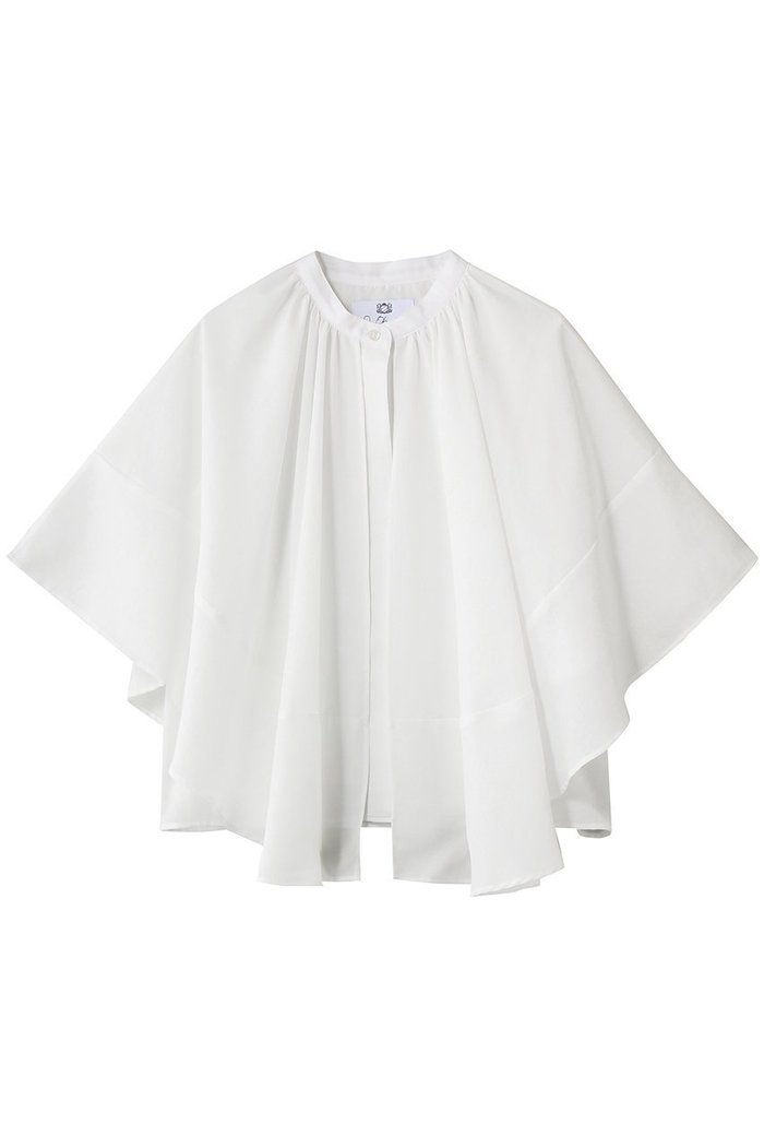 【ジュン オカモト/JUN OKAMOTO】のケープレイヤード バイカラーブラウス インテリア・キッズ・メンズ・レディースファッション・服の通販 founy(ファニー) https://founy.com/ ファッション Fashion レディースファッション Fashion for Women トップス・カットソー Cut & Sew Tops シャツ・ブラウス・オフィスカジュアル Elegant Blouses & Button-Ups ショート Short, Short Length スリーブ Sleeve, Long Sleeve / Short Sleeve ノースリーブ Sleeveless, No-Sleeve エレガント 上品 Elegant 夏 Summer 新作・新入荷 New Arrivals / New In |ID: prp329100004923121 ipo3291000000036940281