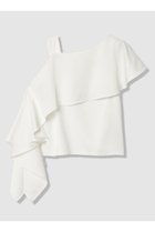 【アルアバイル/allureville】の【LOULOU WILLOUGHBY】アシメフリルオフショルブラウス ホワイト|ID: prp329100004923126 ipo3291000000036940322