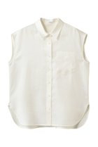 【エブール/ebure】のラミーサテン ノースリーブシャツ オフホワイト|ID:prp329100004923132