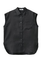 【エブール/ebure】のラミーサテン ノースリーブシャツ グレー|ID:prp329100004923132