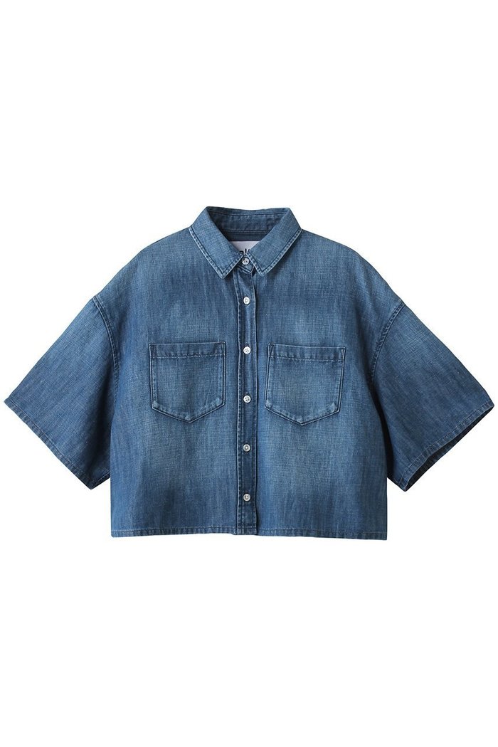 【ヘルシーデニム/Healthy Denim】のBreezy Rosehip ショート丈デニムシャツ インテリア・キッズ・メンズ・レディースファッション・服の通販 founy(ファウニー) https://founy.com/ ファッション Fashion レディースファッション Fashion for Women トップス・カットソー Cut & Sew Tops シャツ・ブラウス・オフィスカジュアル Elegant Blouses & Button-Ups おすすめ Recommended / Our Picks ショート Short, Short Length スリーブ Sleeve, Long Sleeve / Short Sleeve デニム Denim, Jeans Material リネン Linen, Linen Fabric 半袖 Short Sleeve, Half Sleeve 夏 Summer 春 Spring S/S・春夏 SS, Spring/Summer, Warm Season 羽織 Haori, Light Jacket |ID: prp329100004923141 ipo3291000000036940467